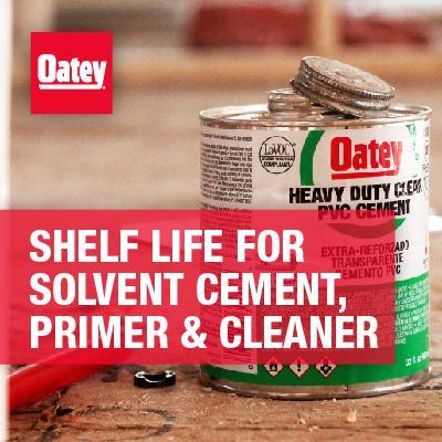 What Is the Shelf Life for Solvent Cement Primer and Cleaner?